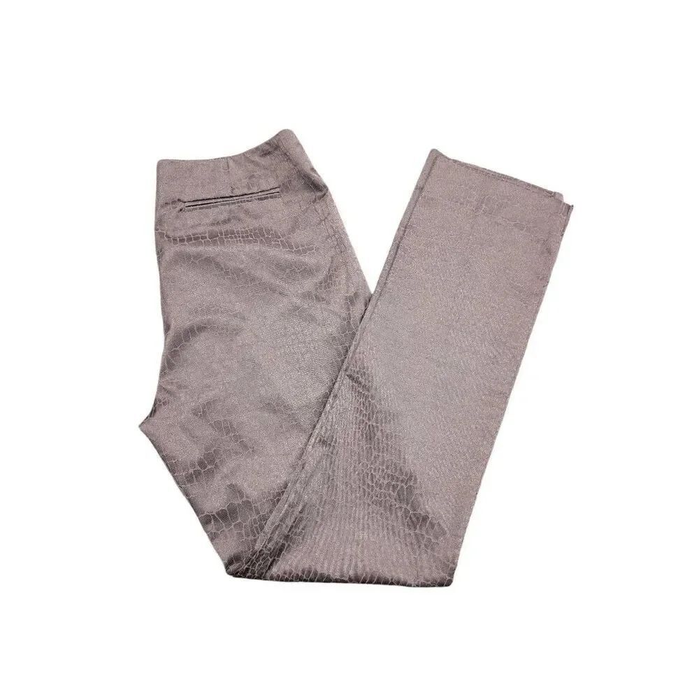 Peck & Peck Chocolate Brown Textured Pants. Women's Size 4